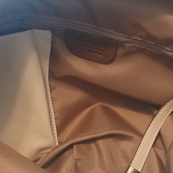 PUNTOTRES cream leather hobo bag - Picture 5 of 10